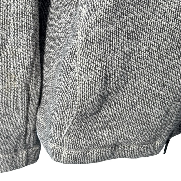 Eileen Fisher 100% Organic Cotton Twist Terry Zip-Front Moto Jacket Ash Size XL - Picture 7 of 10